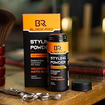black red Hair Texturising Styling Powder 20 gr Get Invisible Texture and Volume for a Natural Matte Look - Image 5