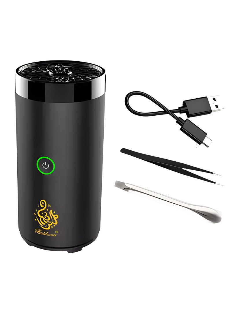 Juud - Juud Portable Electronic Incense Burner With USB Rechargeable Arabian Bakhoor Burner for Home Car and Personal Use-Multipurpose Aroma Diffuser-Fragrance Aromatherapy Ideal for Muslim Ramadan & Daily Use - Image 1