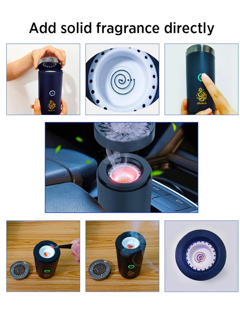 Juud - Juud Portable Electronic Incense Burner With USB Rechargeable Arabian Bakhoor Burner for Home Car and Personal Use-Multipurpose Aroma Diffuser-Fragrance Aromatherapy Ideal for Muslim Ramadan & Daily Use - Image 1