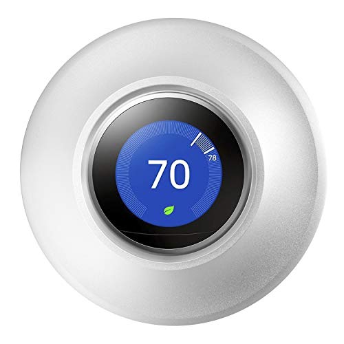 POPMAS Metal Nest Learning Thermostat Wall Plate Compatible with Nest Learning Thermostat 3rd 2nd 1st Generation Silver (Wall Plate Only &2020 Nest Thermostat Can't Be Used) - Image 1