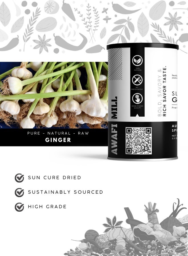 AWAFI MILL Dried Garlic Slices (Dehydrated Garlic Flakes) | Clean, Savory Allium for Stir-Fries, Curries, Tadka, Soups, Pizza & Bread Toppings, Spice Blends & Chili Oil - 100 g | 3.5 Oz - Image 3