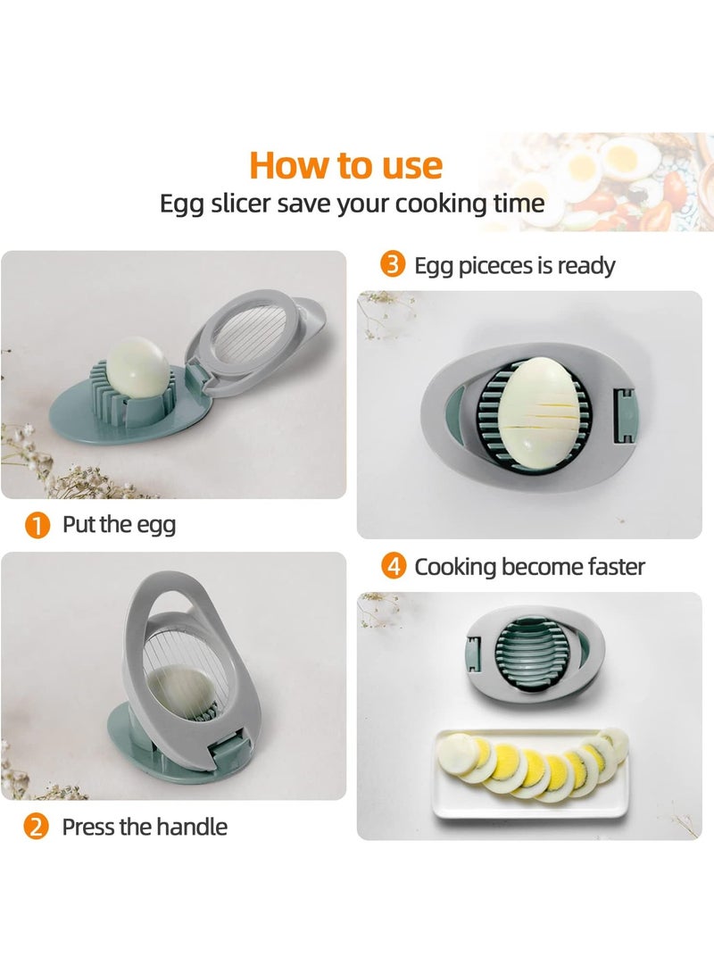 كيلا قطاعة بيض مسلوق، قاطعة بيض للبيض المسلوق، قطاعة بيض مسلوق من أسلاك الفولاذ المقاوم للصدأ، آلة سلطة البيض، قاطعة بيض - Image 5