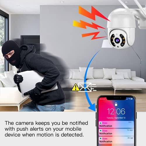 CAMERA DEKHO كاميرا ديخو 360 3 ميجابكسل للمنزل الذكي والمكتب كاميرا واي فاي لاسلكية كاميرا PTZ CCTV 1080p عالية الدقة رؤية ليلية ملونة تتبع تلقائي AI تسجيل بطاقة MicroSD تخزين سحابي مجاني كاميرا تجسس مغناطيسية - Image 4