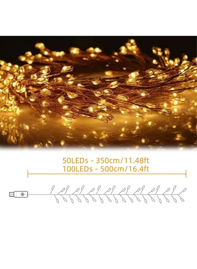 100 LEDs USB Firecracker String Lights with Remote 8 Modes 16 4 Ft for Christmas Decor - Image 3
