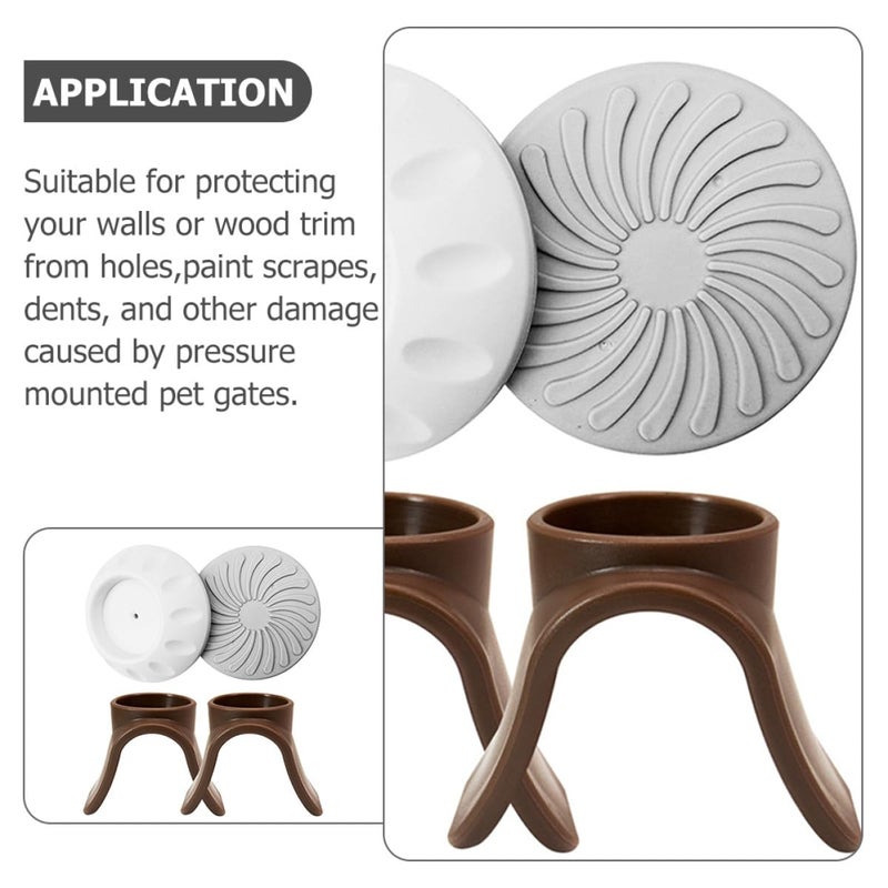 4 Pcs U Shaped Wall Guard And Gate Protector Pads For Home Safety - Image 5