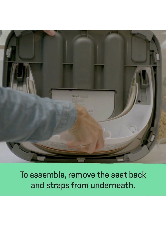 إنجنيونتي كرسي اطعام و مقعد للاطفال 2 في 1 - وردي - 16726 - Image 3