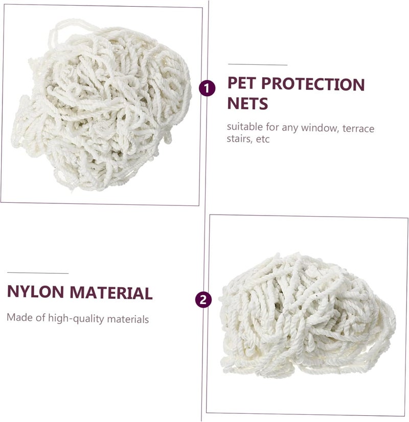 Freeze crack proof Kisangel Household Protective Netting for Pets Fall Cat Dog Mesh for Balconies and Railings Easy to Install Pet Safety Barrier Strong Durable Design for Cats and Dogs Global standard processed material - Image 4