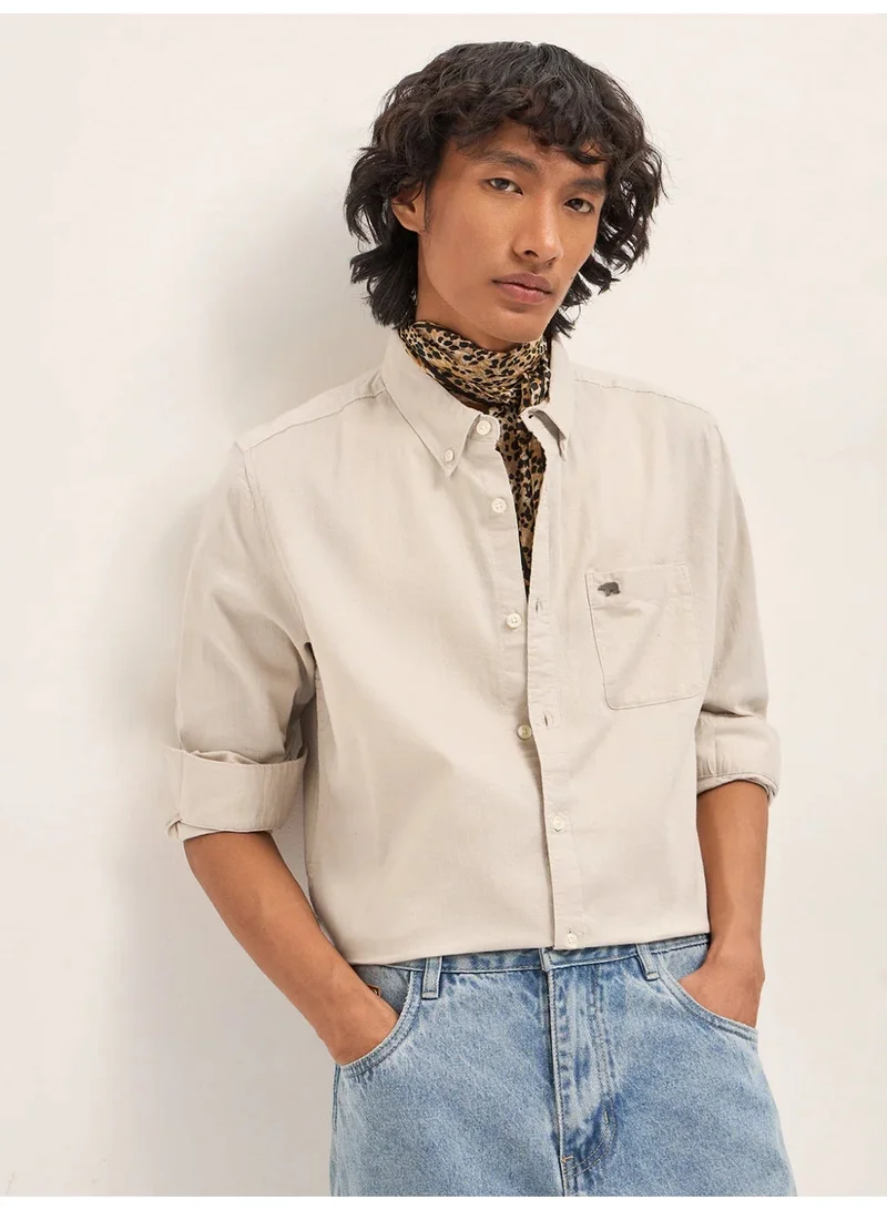 THE BEAR HOUSE Men’s Long Sleeve Shirt – Classic, Comfortable and Stylish Essential for Work, Travel or Casual Outings