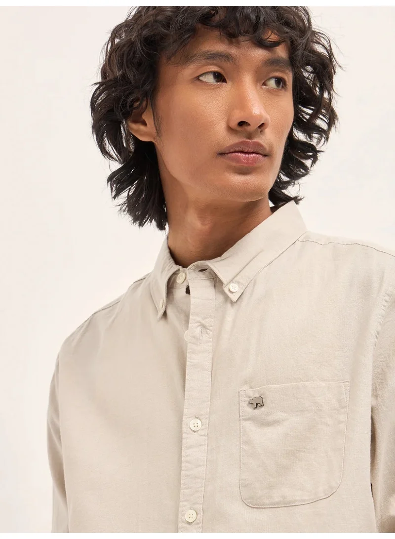 THE BEAR HOUSE Men’s Long Sleeve Shirt – Classic, Comfortable and Stylish Essential for Work, Travel or Casual Outings