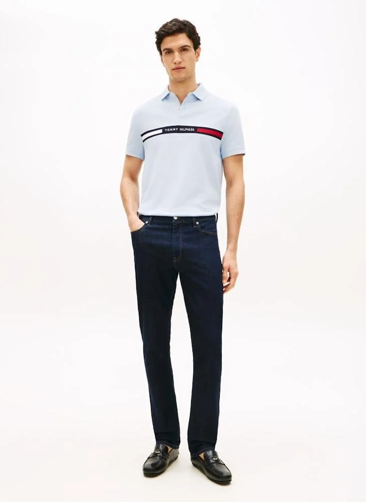 TOMMY HILFIGER  Regular Fit Logo Insert Pique Polo Shirt for Men | Best Price UAE