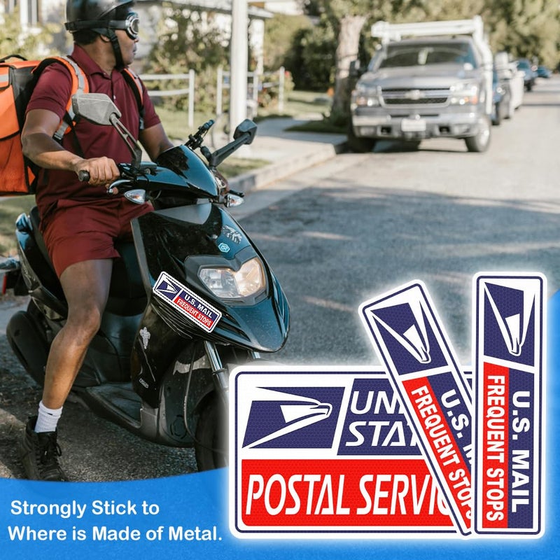 BENEKIY 4 Pack Reflective Rural Mail Delivery Magnets, Professional U.S. Driver Magnetic Signs, Rural Delivery Carrier Magnets Decal Waterproof Magnetic Bumper Stickers - 30 Mil Thicknesses - Image 5