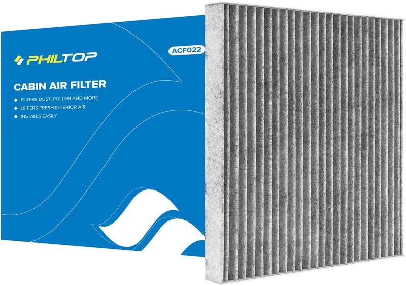 PHILTOP Cabin Air Filter, Replacement for ACF022 (CF11671) CX7, RAM1500, 2500, 3500, 4500, 5500, Premium Cabin Filter with Activated Carbon Filter Up Dust Pollen Odor - Image 1