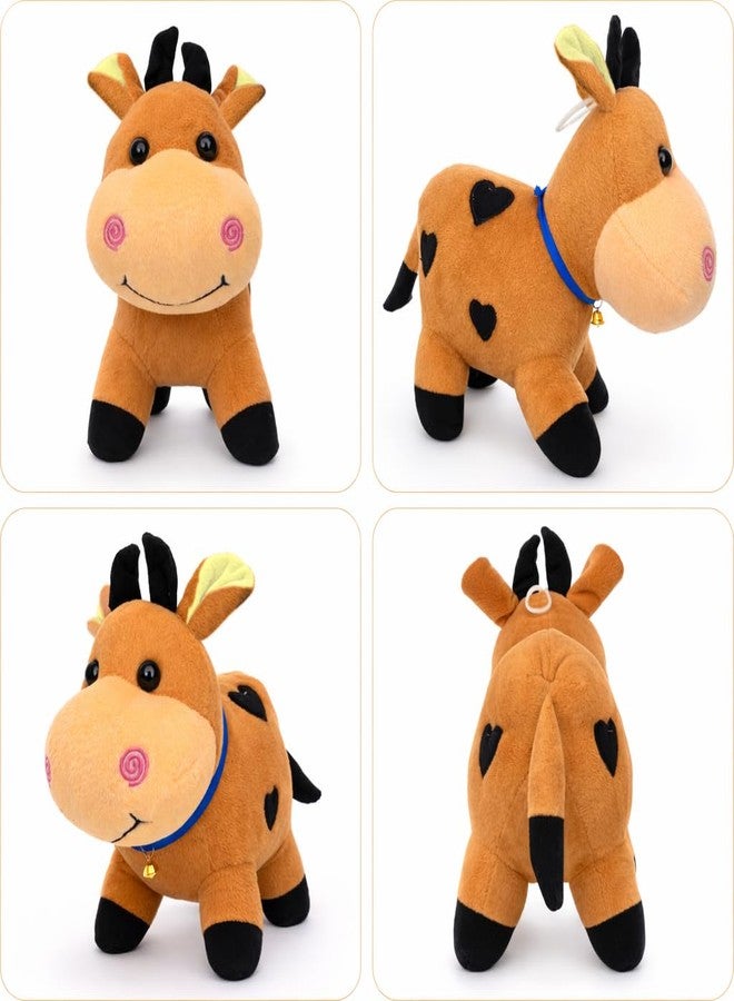 Aruvia Cute Cow Soft Toy Plush (27 cm) | Brown Stuffed Cow Animal Plush | Super Soft Cuddle Toy for Kids & Babies | Gift for Boys Girls | Nursery Bedroom Décor - Image 4