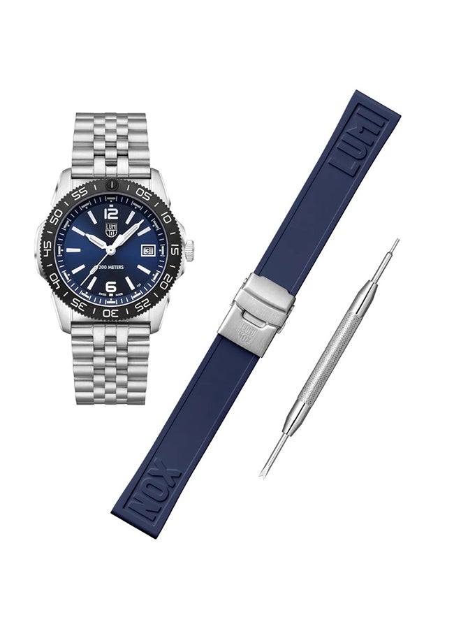 لومينكس ساعة يد نسائية دائرية من الستانلس ستيل .. -  مم - Image 1