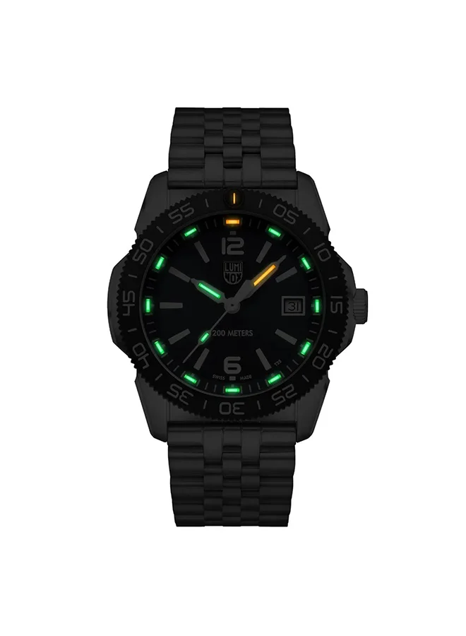 لومينكس ساعة يد نسائية دائرية من الستانلس ستيل .. -  مم