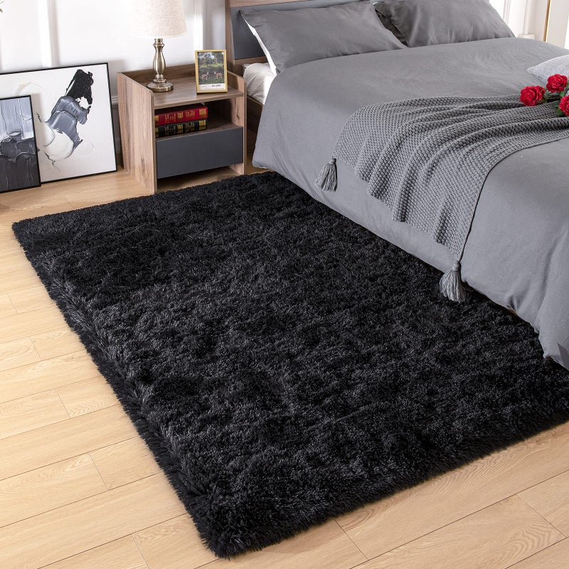 Amearea Premium Soft Fluffy Area Prug Modern Shag Carpet 3 × 5 أقدام سجاد أشعث غامض لغرفة النوم غرفة المعيشة في سن المراهقة ديكور مريح السجاد الفرو الداخلي - Image 4
