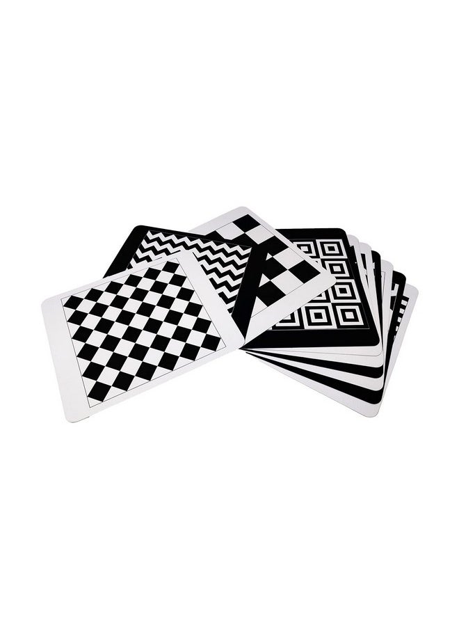 BRAINSMITH - Flash Card For Babies - Pattern Learning, High-Contrast Picture Cards Set For New Born Baby And Infants (0-6 Month Old) - Sight And Brain Development, Black/White - Image 1
