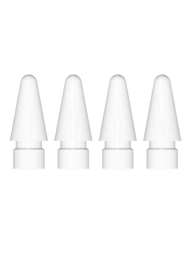 NIBEMINENT 4-Piece Replacement Nib Set For Apple Stylus Pen White  - Image 1