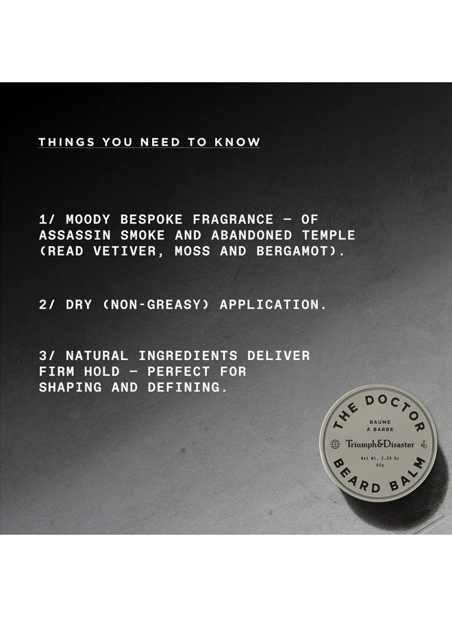 TRIUMPH & DISASTER The Doctor Beard Balm Firm Hold & Nongreasy Natural Finish 2.29 Oz - Image 2
