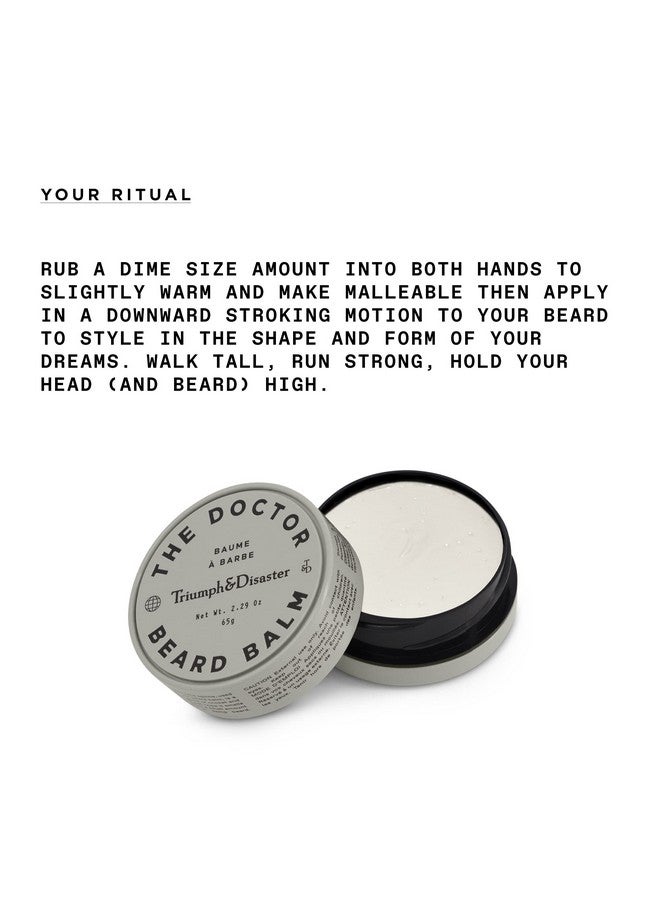 TRIUMPH & DISASTER The Doctor Beard Balm Firm Hold & Nongreasy Natural Finish 2.29 Oz - Image 3