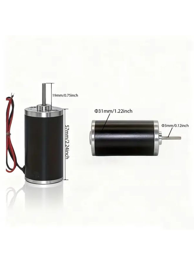 12V 3500 RPM Permanent Magnet DC High Power Micro Motor Heavy Duty Compact DIY - Image 2