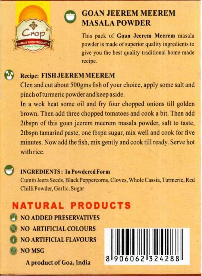 CROP Goan Jeerem Meerem Masala Powder - 100g - Image 2
