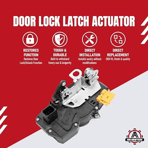 AA Ignition Rear Right Passenger Side Door Lock Latch Actuator Replacement by AA Ignition - Compatible with Cadillac, Chevy and GMC Vehicles - Escalade, Tahoe, Yukon - Replaces 15785127, 15896625, 931-109 - Image 2