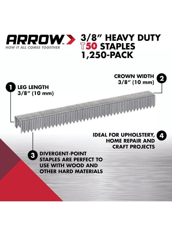 Arrow دبابيس A50624 T50، 3/8 بوصة (10 مم) - Image 2