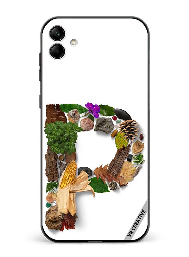 VR CREATIVE Protective Case Cover For Samsung Galaxy A04 Alphabet P Design Multicolour - Image 1