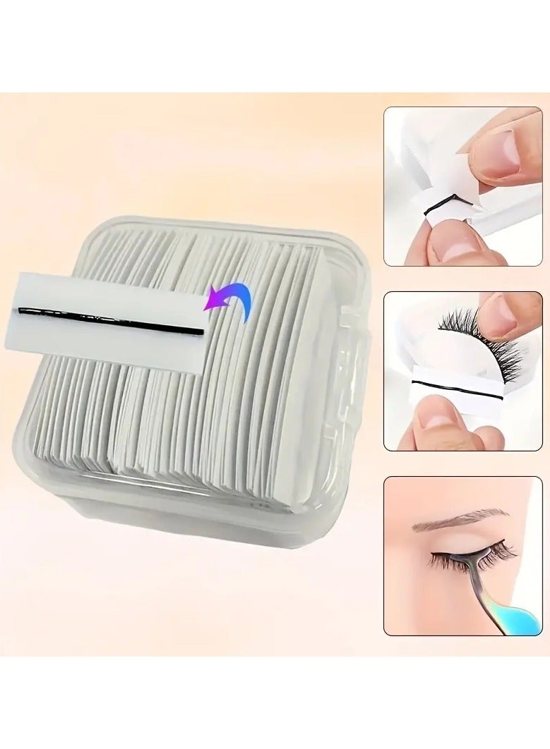 أوريتي 40 قطعة شريط جيلي ذاتي اللصق ، شريط رموش مزيف حساس لدرجة الحرارة ذاتي اللصق خالي من الغراء ، ناعم ولزج - Image 1