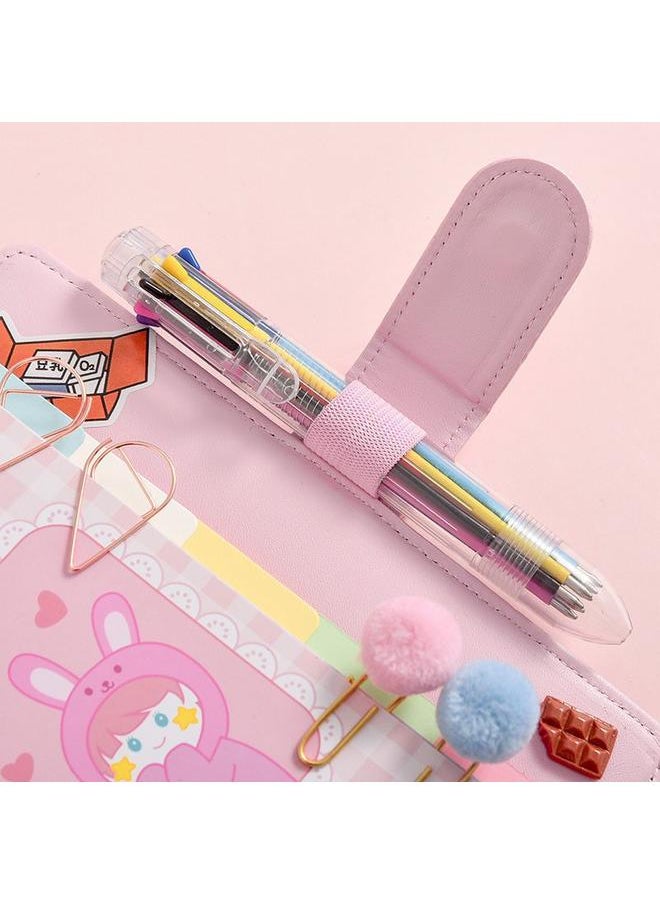 Bluejw - Hand Account Book Net Red Account Book Suit Cute Girl Diary Tool Material Full Set Of Simple Wind Loose-leaf - Image 1