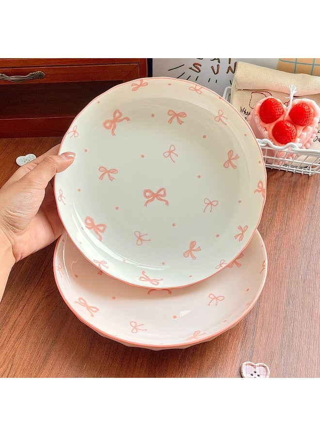 New Curved porcelain plate Size 20 cm - Image 2