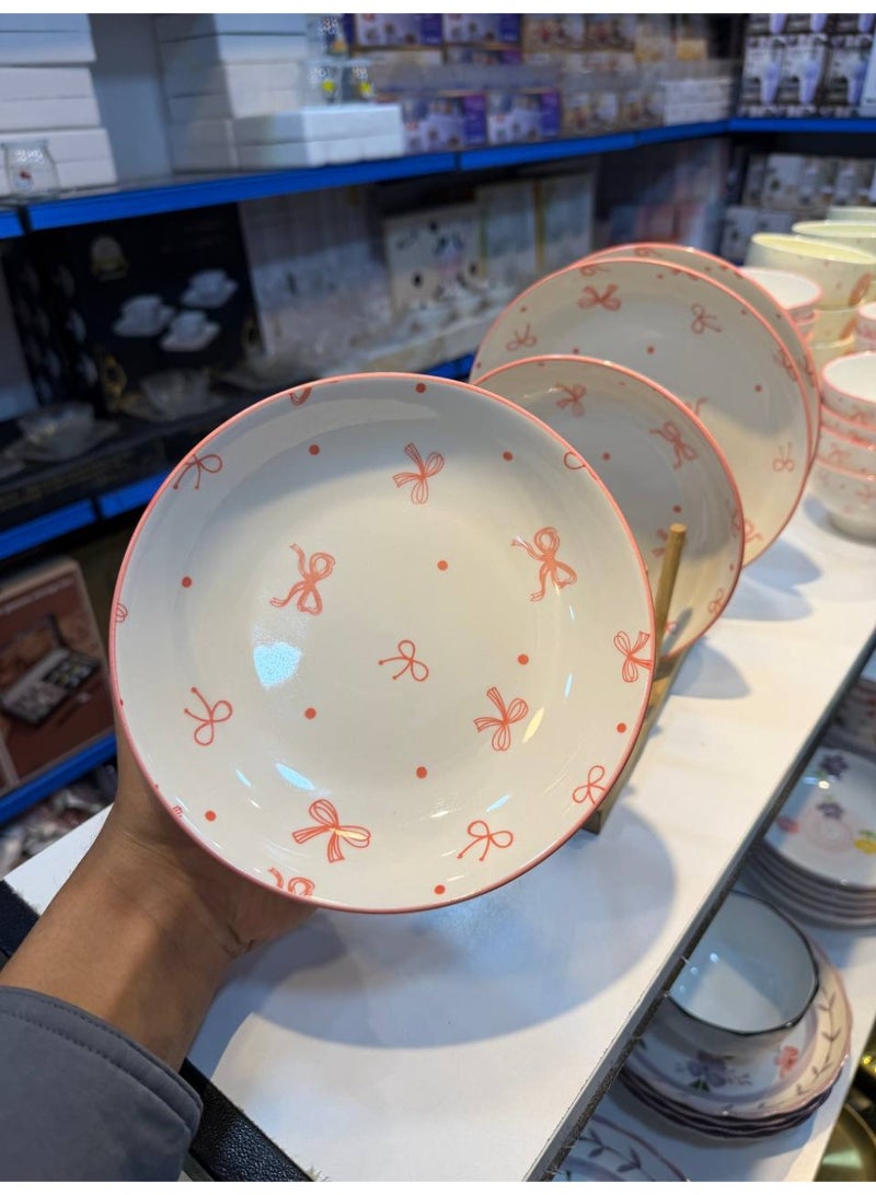 New Curved porcelain plate Size 20 cm - Image 3
