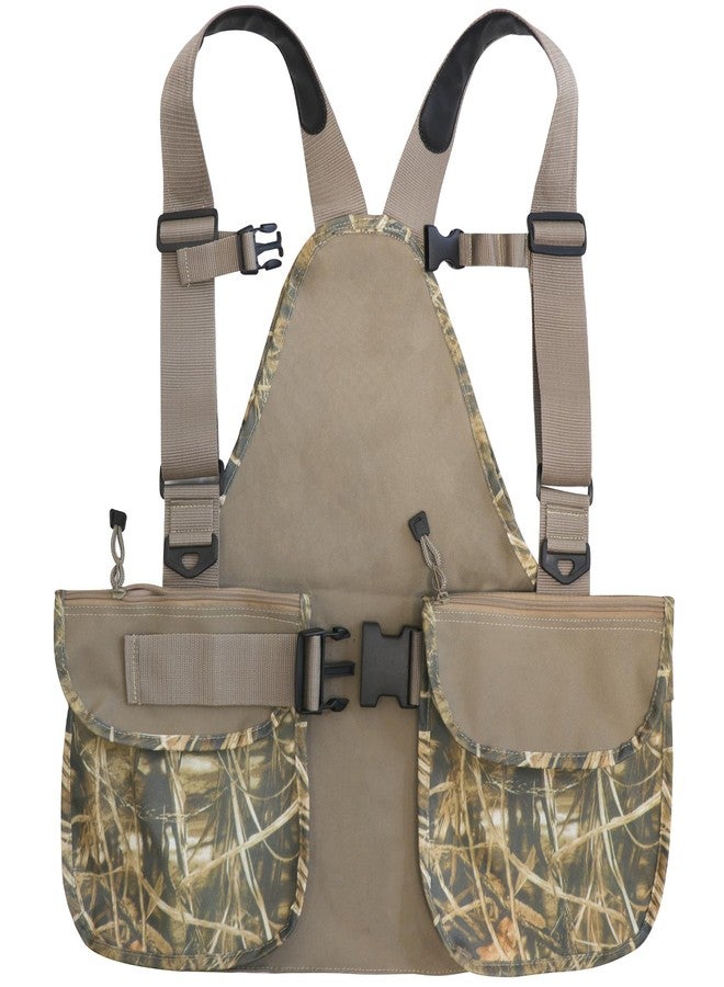 HUNTPAL Upland Bird Hunting Vest Tactical Backpack with Game Pouch, Pockets, Chest Strap and Waist Belt, Fit for Bird Hunting, Waterfowl Camo, 00-14 - Image 1