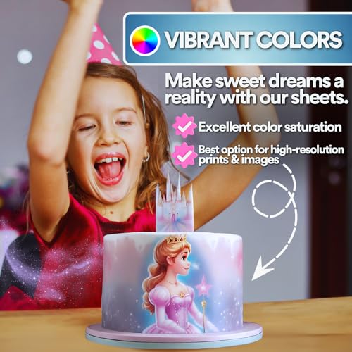 paper2eat Frosting Sheets Premium 8.5” x 11” - 12 count - White Edible Icing Sheets - Image 4