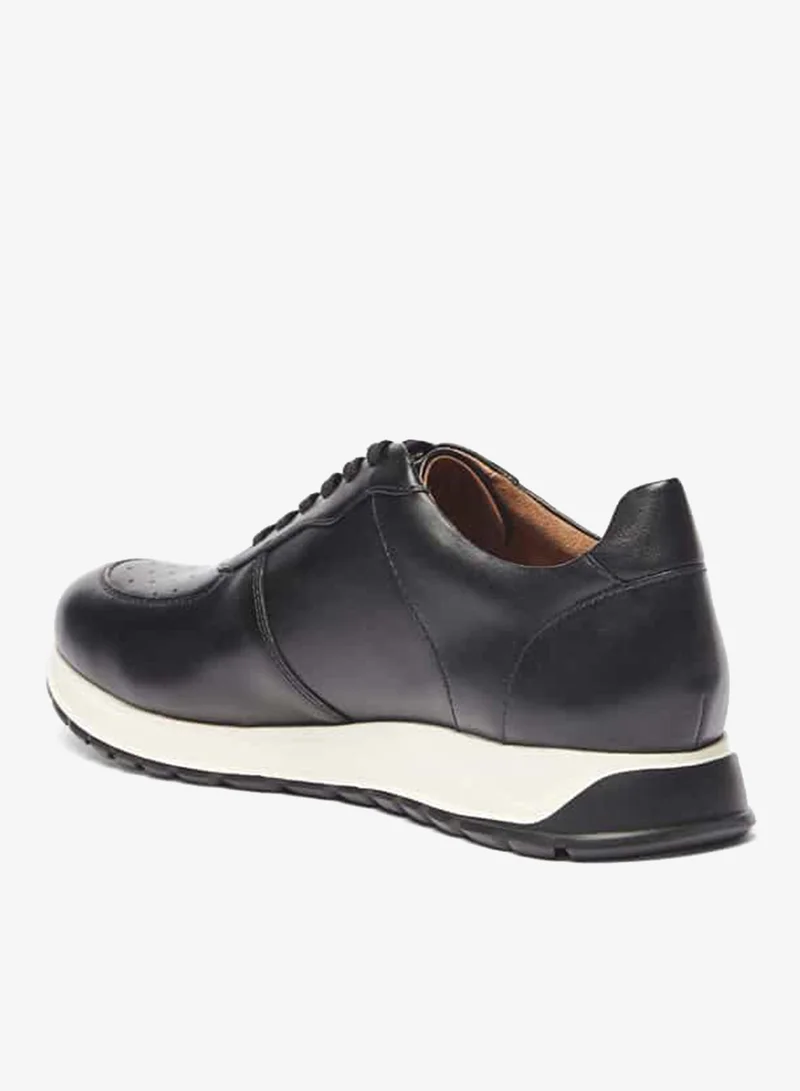 دوتشيني سنيكرز رجالي برباط وكاحل منخفض بلون سادة