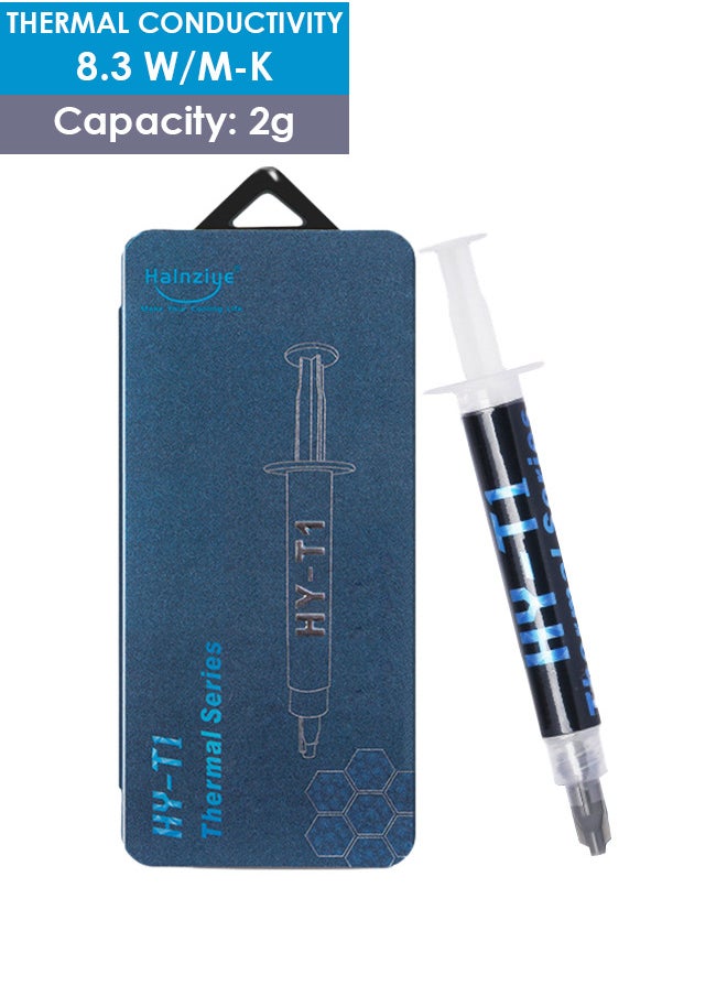 Halnziye - Premium Performance Thermal Paste for Cooling All Processors CPU GPU PC PS4 Xbox Computers and Consoles High Thermal Conductivity Thermal Paste Long Durability Safe Application Non-Conductive - Image 1