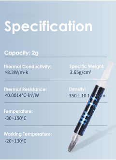 Halnziye Premium Performance Thermal Paste for Cooling All Processors CPU GPU PC PS4 Xbox Computers and Consoles High Thermal Conductivity Thermal Paste Long Durability Safe Application Non-Conductive  - Image 2