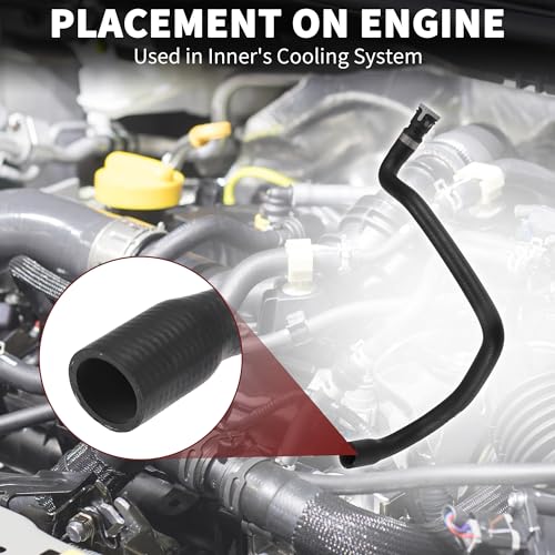 TUCKBOLD Cooling System Heater Hose Assembly for Ford Focus 2011-2015 High Sealing No.8V6118C553ADG | Engine Coolant Overflow Hose for Ford C-MAX 2010-2019 1 Pcs - Image 3