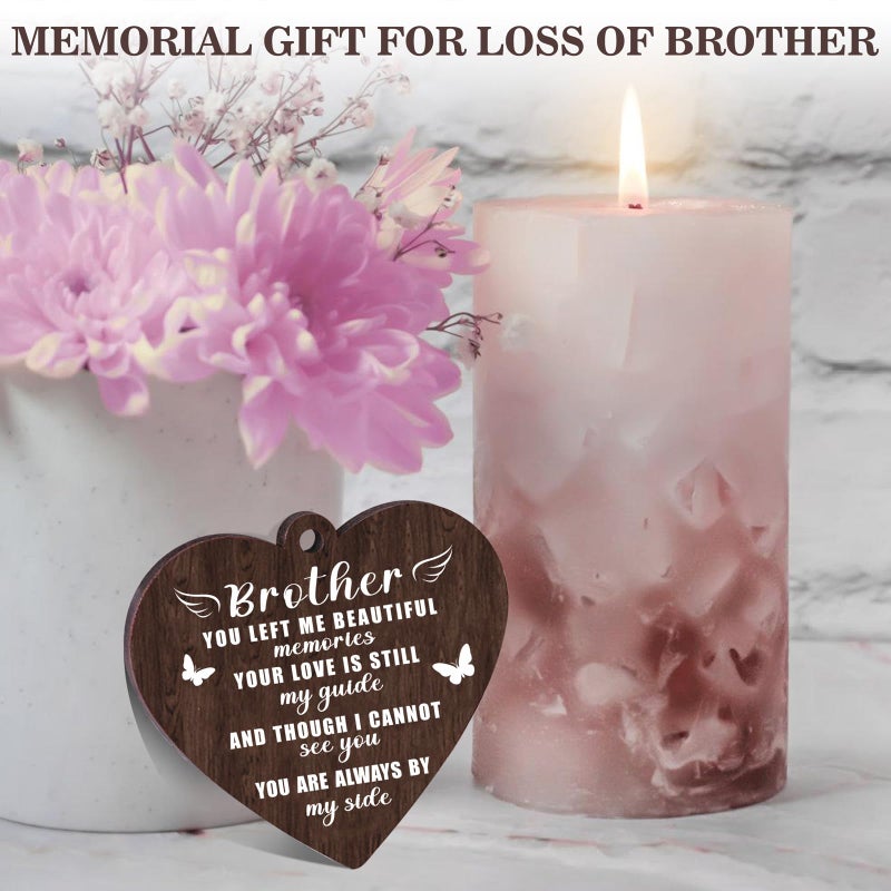Boiveco Memorial Gifts for Loss of Brother  Sympathy Gift for Loss of Brother Memorial Picture Frame 4x6  Grief Remembrance Bereavement Gifts for Loss of Brother Sentimental Gifts for Brother In Memory of Brother Gifts - Image 2