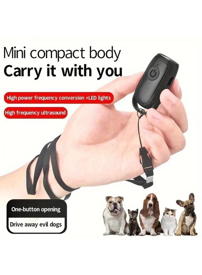 Black Dog Repellent Training Device USB Rechargeable Anti Barking Safety Solution - Image 2