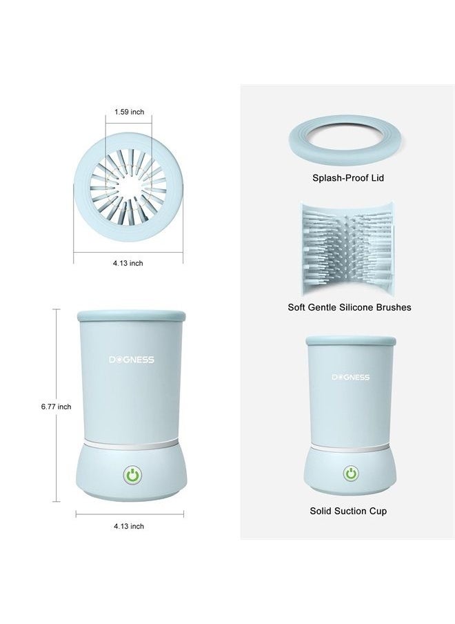 DOGNESS - Electric Dog Paw Cleaner, Automatic Paw Washer for Dogs Portable Paw Cleaner Cup, Dog Foot Cleaning Machine USB Rechargeable, Designed for Small Dog Breeds (White - Version 2023) - Image 1