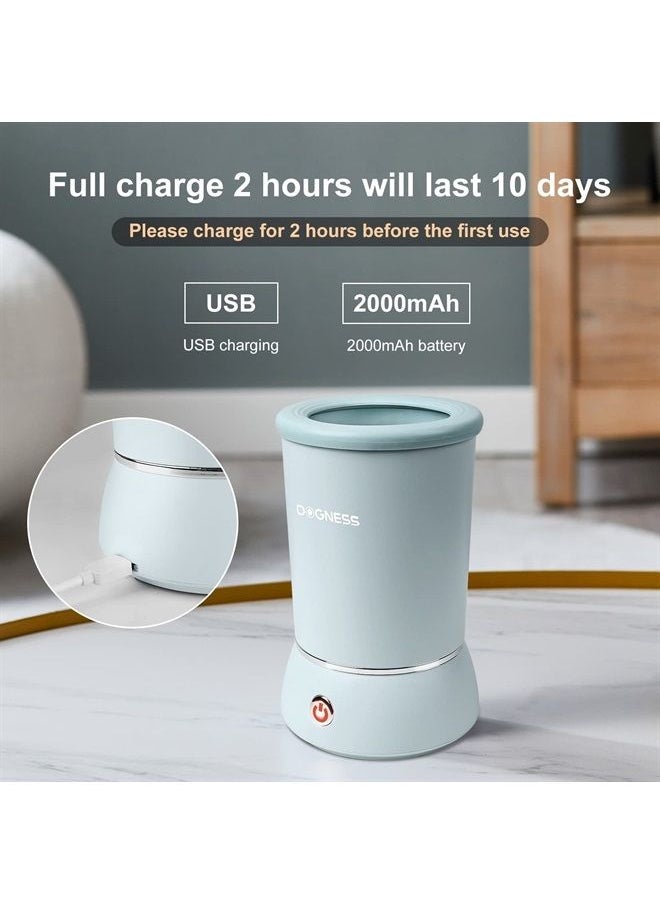 DOGNESS - Electric Dog Paw Cleaner, Automatic Paw Washer for Dogs Portable Paw Cleaner Cup, Dog Foot Cleaning Machine USB Rechargeable, Designed for Small Dog Breeds (White - Version 2023) - Image 1