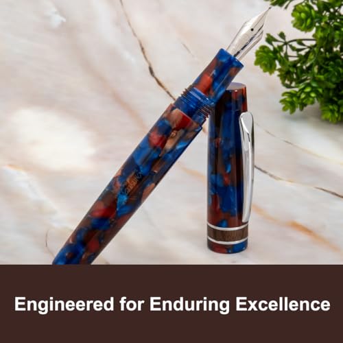 Monteverde Dragon Tree Fountain Pen (blue/brown) - M - Image 3
