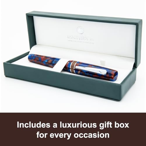 Monteverde Dragon Tree Fountain Pen (blue/brown) - M - Image 2