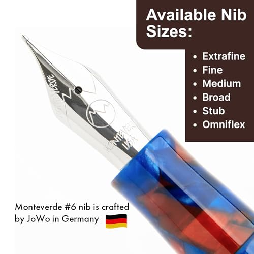 Monteverde Dragon Tree Fountain Pen (blue/brown) - M - Image 4