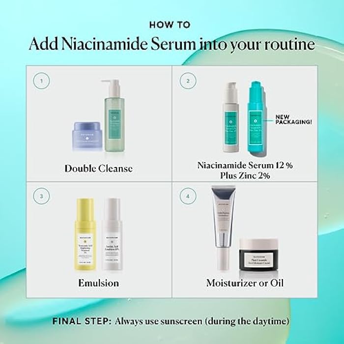Naturium Niacinamide Face Serum 12% Plus Zinc 2%, Anti-Aging, Pore Minimizer & Dark Spot Corrector with Hyaluronic Acid & Vitamin E, Vegan & Cruelty-Free, 1 oz - Image 3