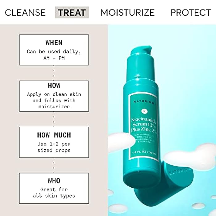 Naturium Niacinamide Face Serum 12% Plus Zinc 2%, Anti-Aging, Pore Minimizer & Dark Spot Corrector with Hyaluronic Acid & Vitamin E, Vegan & Cruelty-Free, 1 oz - Image 2