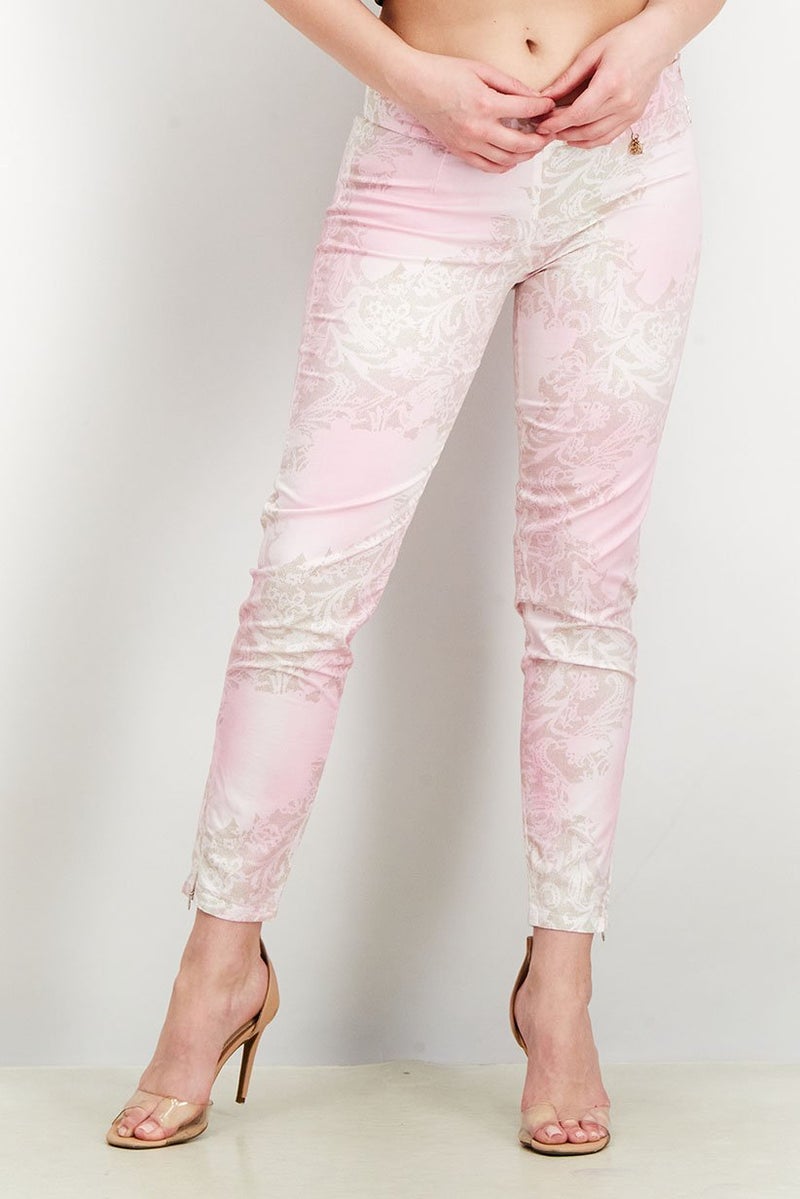 Harmont & Blaine Women Regular Fit Non Stretchable Pants, Pink - Image 1