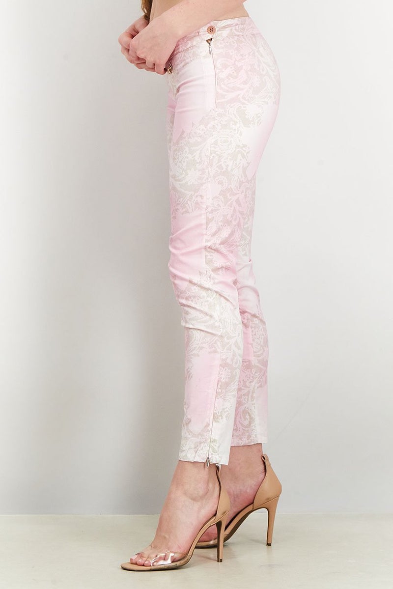 Harmont & Blaine Women Regular Fit Non Stretchable Pants, Pink - Image 3